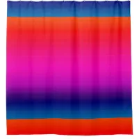 Colorful Blue Red Purple Pink Blend Shower Curtain