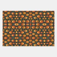 Halloween Pumpkin pie Vibes Wrapping Paper Sheets