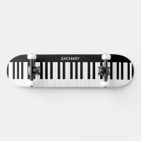 Personalized Piano Keys Music Musical Instrument Skateboard