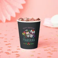 Personalized Day of the Dead Theme Birthday Party Paper Cups