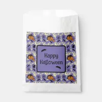 Cute Halloween Cats, Bats and Stars Favor Bag