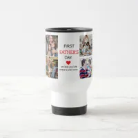 Simple First Father's Day Picture Collage | Daddy  Travel Mug