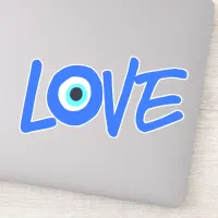 Greek Eye Love Graphic Print Sticker