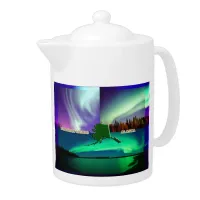 Northern Lights of Alaska Collage Teapot