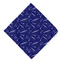 Rower Sculler Rowing Boats and Oars Blue White Bandana