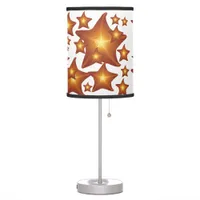 Shining Starfish bright orange design Table Lamp