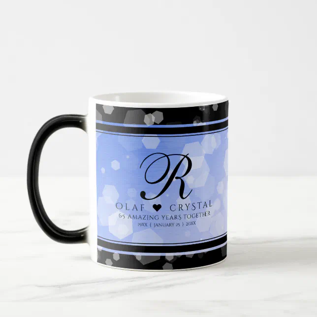 Chic 45th 51st 65th Sapphire Wedding Anniversary Magic Mug