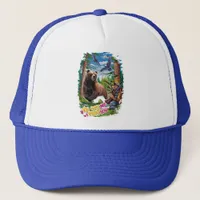 The Encounter bear hunting humorous Trucker Hat