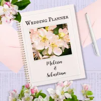 Apple Blossom Flowers Personalized Wedding Planner