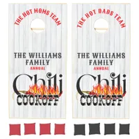 Chili Cookoff Cook Off Contest Rustic Family Party Cornhole Set