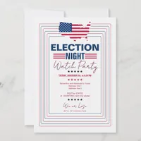 Election Campaign Election Night Party Invitation