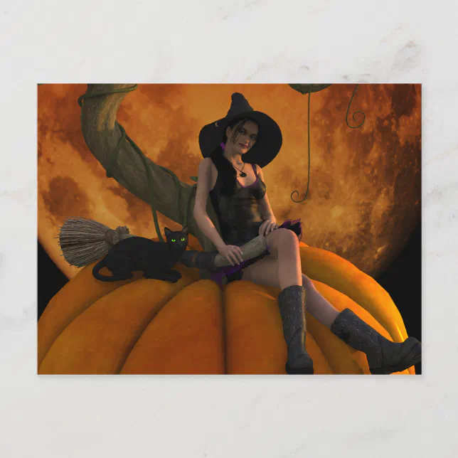 Pumpkin Moon Postcard