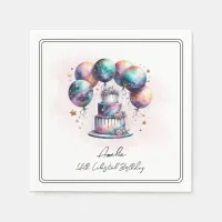 Celestial Mystical Cosmic Astrology Birthday Party Napkins