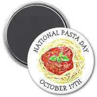 National Pasta Day October 17th Funny Food Holiday Magnet