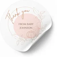 Customizable Baby Thank You Stickers