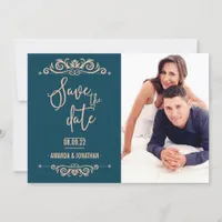 Vintage Wedding Save the Date personalised photo