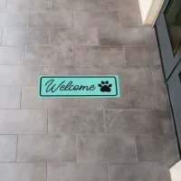 Welcome Transparent Sign for Veterinarian Offices  Floor Decals