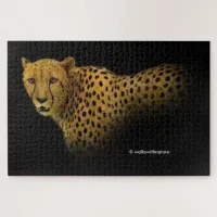 Trading Glances with a Magnificent Cheetah Jigsaw Puzzle
