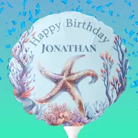 Starfish Under the Sea Personalized Birthday Balloon