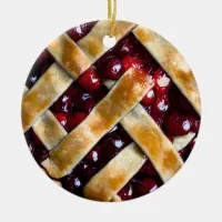 Have a Cherry Christmas | Funny Food Pun Ceramic Ornament