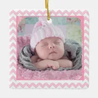 Personalize this Beautiful Pink Christmas Ornament