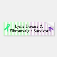 Lyme Disease & Fibromyalgia Survivor Bumper Sticke Bumper Sticker