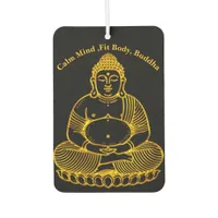 Golden Buddha Statue Meditating in Peaceful Pose Air Freshener