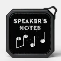 Music Speaker's Notes Musical Humor Novelty Funny Bluetooth Speaker