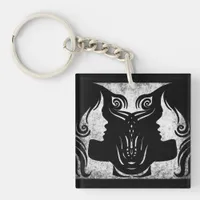 Horoscope Sign Gemini Zodiac Key Chain