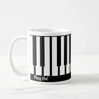 Cool Piano Keys Design Coffee Mug