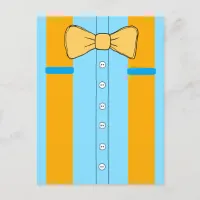 Suspenders and Bow Tie Boy's Birthday Party Invite