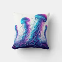 Glowing Ocean: Jellyfish Inspired Throw Pillows