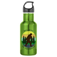 Believe in Yourself | Vintage Sunset Bigfoot   Stainless Steel Water Bottle