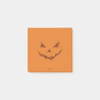 Jack O Lantern Orange Post-it Notes