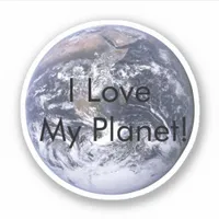 Environmental Awareness Planet Earth Sticker