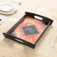 Elegant 29th Garnet Wedding Anniversary Serving Tray