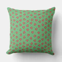 Hearts and Dots Throw Pillow