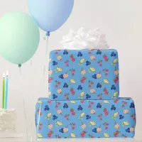 First Birthday Party Retro Fruit Berry Sweet One Wrapping Paper