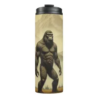 Vintage Bigfoot in the Mountains and Pines Thermal Tumbler