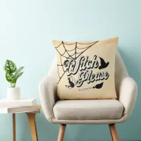 Witch Please | Funny Halloween Quote Throw Pillow