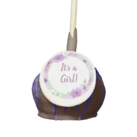 It's a Girl! Watercolor Floral Baby Shower Cake Pops