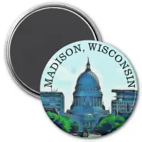 Madison, Wisconsin Souvenir Magnet