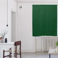 Complex Greek Key Symbol in black on green | Blackout Curtains