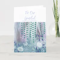 Abstract Floral Grandad Father's Day Card