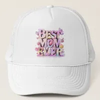 *~* Whimsical Mother Day Hearts Flowers 3-d AP72 Trucker Hat