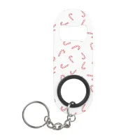 Candy Cane Christmas Keychain Bottle Opener