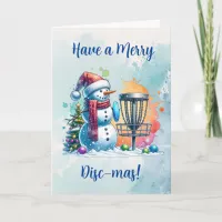 Merry Disc-mas | Disc Golf Personalized Christmas Card