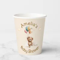 Sweet Little One on the Way Neutral Baby Shower Paper Cups