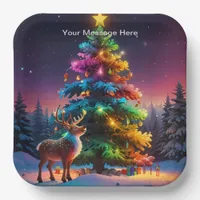 Christmas Winter Wonderland Holiday Season Paper Plates