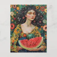 Watermelon Joy Postcard